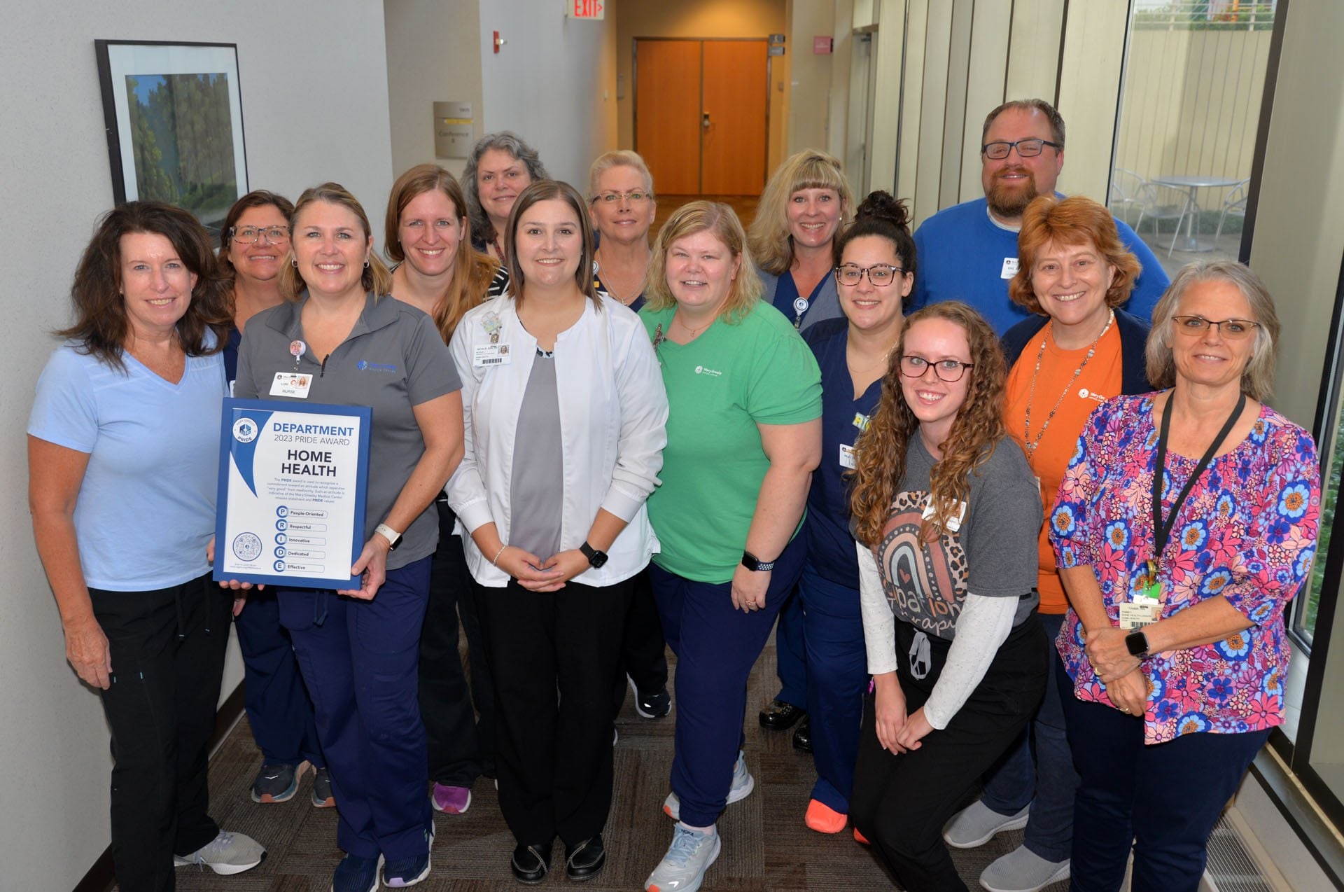 Department PRIDE Winners - Home Health